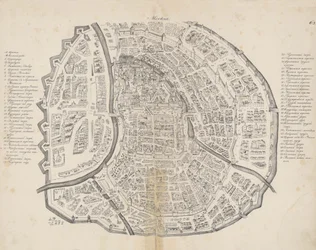 Karte von Moskau. Aus: Augustin von Meyerberg und seine Reise nach Russland