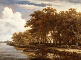 Blick entlang der Amstel, um 1660