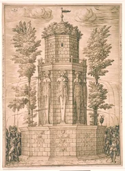 Brunnen mit Karyatiden