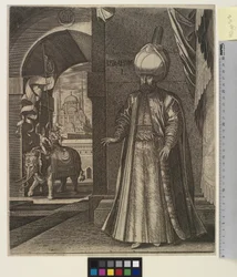 Porträt von Sultan Suleiman dem Prächtigen (stehend)