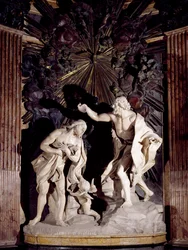 Marmorskulptur, die die Taufe Christi darstellt, Konkathedrale St. Johannes, Valletta, Malta
