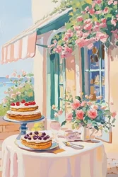 Französisches Dessertcafé