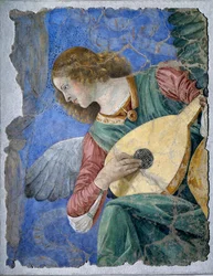 Musikalischer Engel (Ein Engel spielt die Laute)