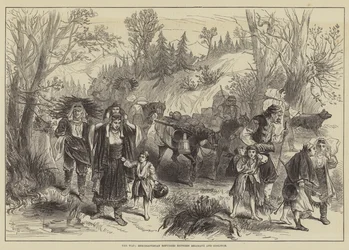 Der Krieg, Herzegowinische Flüchtlinge zwischen Belosave und Goslitch