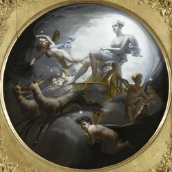 Diana auf ihrem Wagen, 1821