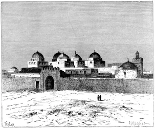 Die Moschee der Schwerter, Kairwan, ca. 1890
