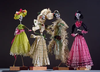 Damen des Tages der Toten aus Oaxaca