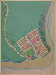 Corlaer Anwesen und Garten, ca. 1936