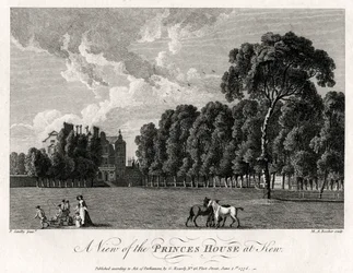 Ansicht des Prinzenhauses in Kew, 1776