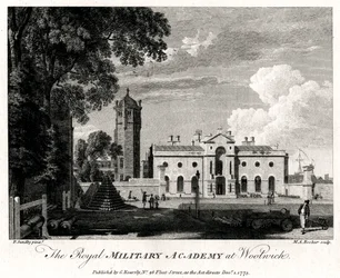 Die Königliche Militärakademie in Woolwich, London, 1775