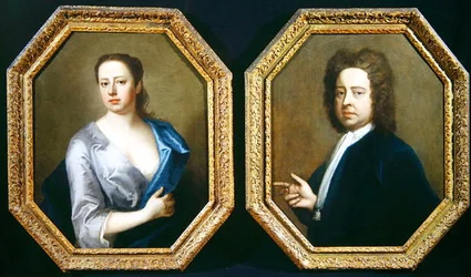 Der Künstler Hugh Howard (1675-1737) und seine Frau, Thomasine Langston Howard
