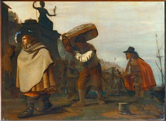 Gentleman kommt in einem südlichen Hafen an