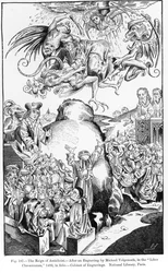 Die Herrschaft des Antichristen, aus dem Liber Chronicarum, veröffentlicht 1493, Illustration aus Wissenschaft und Literatur im Mittelalter und der Renaissance, geschrieben und graviert von Paul Lacroix, 1878