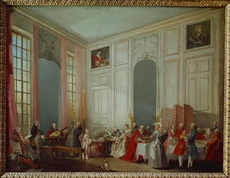 Tee im Salon des Prinzen de Conti im Palais du Temple