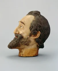 Porträtkopf von Heinrich IV. von Frankreich, ca. 1610 (Wachs)