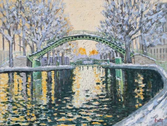 Canal Saint Martin im Winter, 2003