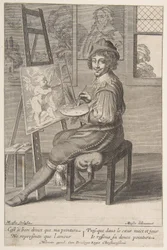 Maler an einer Staffelei, 1620-67
