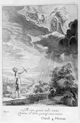 Clytie verwandelt sich in eine Sonnenblume, 1655