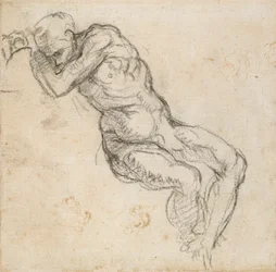 Ein schlafender nackter Mann, um 1490-1560