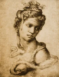 Kleopatra, Zeichnung für Tommaso Cavalieri. Casa Buonarroti, Florenz