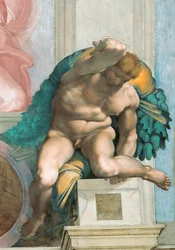 Ignudo Sixtinische Kapelle Decke im Vatikan, 1508-1512