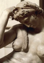 Florenz, Neue Sakristei in der Medici-Kapelle der Basilika San Lorenzo in Florenz, Nacht (Detail)