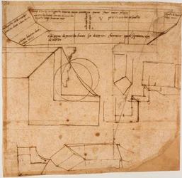 Skizzen von Marmorblöcken für das Grabmal von Julius II.