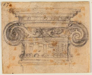 Studie eines ionischen Kapitells