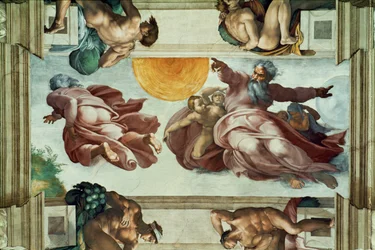 Die Sixtinische Kapelle; Deckenfresken nach der Restaurierung