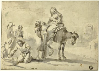 Reisende ruhen sich zur Stärkung aus