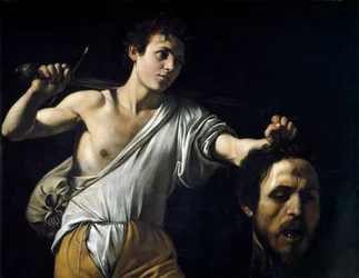 David mit dem Kopf Goliaths