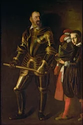 Porträt von Alof de Wignacourt, Großmeister des Malteserordens von 1601-22 (1547-1622), mit seinem Page, ca. 1608