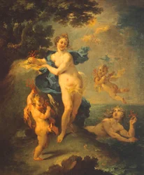 Nymphen mit Korallen
