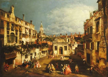 Der Campo San Gallo, Venedig, ca. 1740er