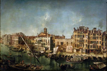 Blick auf den Canal Grande von der Fondamenta Del Vin, 1736-1737