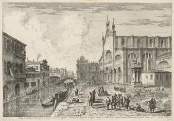 Ansichten von Venedig: Campo S. S. Giovanni e Paolo, 1741