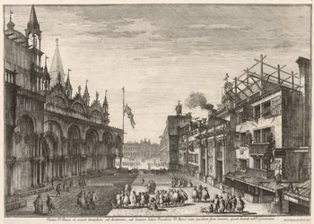 Ansichten von Venedig: Piazzetta S. Basso
