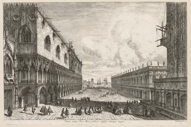 Ansichten von Venedig: Die Piazzetta, 1741