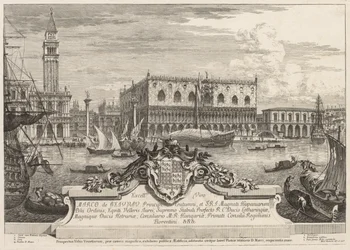 Ansichten von Venedig: Die Piazzetta und der Dogenpalast, 1741