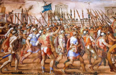 Triumph des Konsuls Lucius Aemilius Paulus über Perseus, König von Makedonien (Detail)