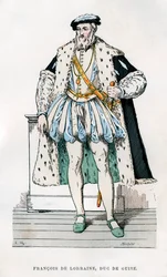 Franz von Lothringen, 2. Herzog von Guise, französischer Soldat und Politiker, 16. Jahrhundert 1882-1884
