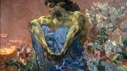 Dämon im Garten sitzend, 1890