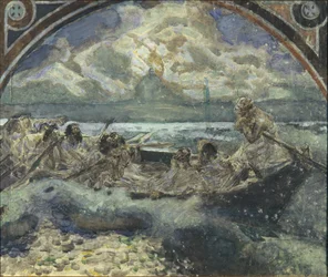 Jesus geht auf dem Wasser, 1890