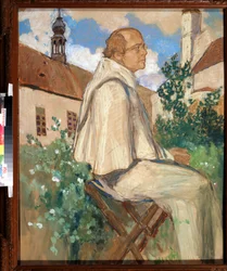 Porträt von Johann Gregor Mendel, Mönch und Botaniker