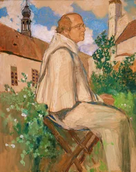 Porträt des Genetikers Johann Gregor Mendel, 1926