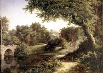 Ansicht in den Gärten von Pawlowsk