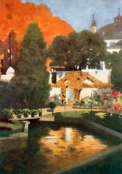 Schloss Fredensborg, aus dem Marmorgarten