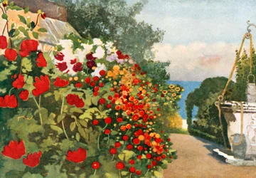 Die Dahlienrabatte, Villa Hvidore