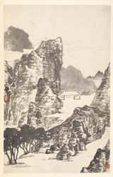 Landschaft nach Mi Fu