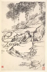 Lu Tong und Diener, 1788